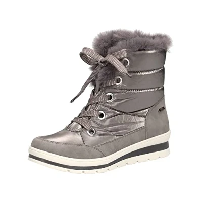 Afbeelding van Caprice Veterboots Taupe comb, Dames, Maat: 40, comb Imitatieleer/ textiel