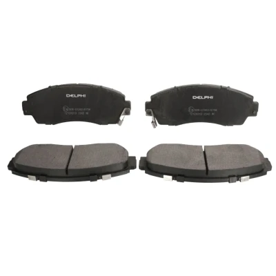 Afbeelding van DELPHI LP2046 Remblokkenset Met akoestische slijtagewaarschuwing anti kreukplaat Zonder toebehoren HONDA: CR V 4, 3, CIVIC 8