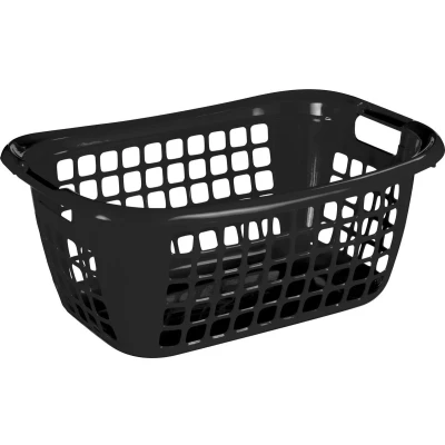 Afbeelding van Sunware Basic wasmand 55cm laag zwart 55 x 38 22,5 cm