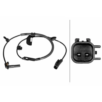 Afbeelding van HELLA 6PU 358 217 601 ABS Sensor Met verbindingsstuk Geluidsensor 2 870 JEEP: Patriot