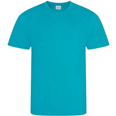 Afbeelding van Vegan T shirt met korte mouwen Cool &#039;Turquoise&#039; XS