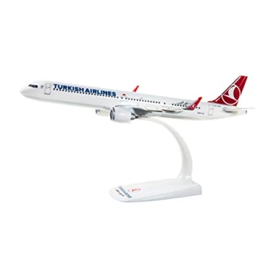 Afbeelding van Herpa Airbus A321neo, Turkish Airlines, Wings, model vliegtuig met standaard, vliegtuigen, modelbouw, miniatuurmodellen, verzamelstuk, kunststof, Snap Fit schaal 1:200, Meerkleurig