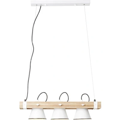 Afbeelding van Brilliant Plow 82173/05 Hanglamp LED E27 30 W Wit, Hout (licht)