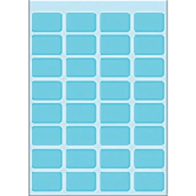 Afbeelding van Etiket HERMA 3643 12x19mm blauw 160 stuks Blister a 5 vel 10