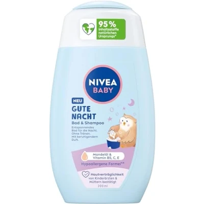 Image de NIVEA Shampoing et bain pour bébé Bonne nuit 200 ml
