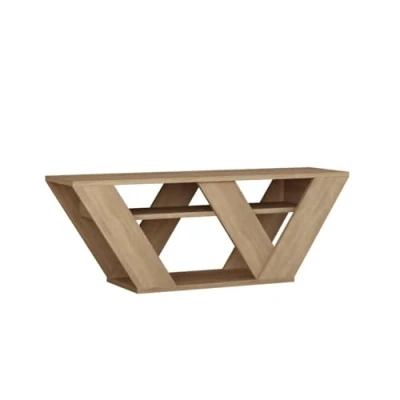 Afbeelding van TV Meubel Stijlvol Eiken 110x40x30cm Duurzaam Melamine