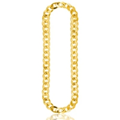 Afbeelding van Chav gouden gangsterketting, hiphop, rapper, sieraden, pimp, kostuumaccessoires, grote ketting, Chavs, één maat, kunststof, Kunststof