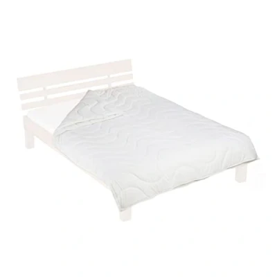 Afbeelding van Relaxdays 4 seizoenen dekbed polyester winterdekbed wit zomerdekbed ademend 155 x 220 cm