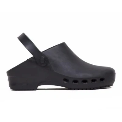 Afbeelding van REPOSA Eco klompen en sandalen, uniseks, zwart.
