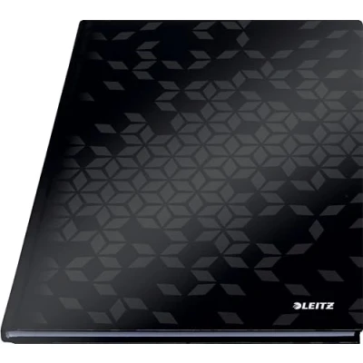 Afbeelding van Leitz, Leitz WOW notitieboek, A4, geruit, 160 pagina&#039;s, 90 g/m², zwart, 46261095
