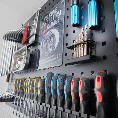 Afbeelding van Torx en inbussleutels houder voor op gatenbord 4 stuks