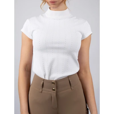 Image de Dinja x PS of Sweden T Shirt SS Perforé Blanc L