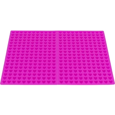 Afbeelding van Trixie Bakmat Met Hartjes Snackmat 38x28 cm Roze