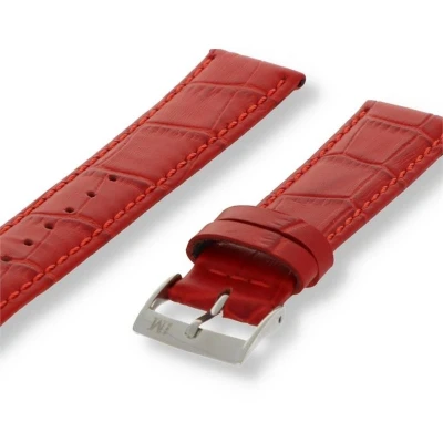 Afbeelding van Morellato Horlogebandje horlogeband X2269 Bolle leer Rood bandbreedte 20.00 mm