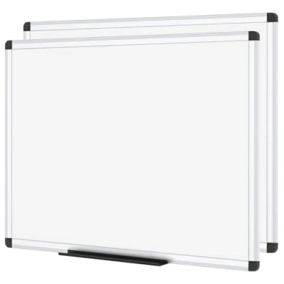 Afbeelding van VIZ PRO Set van 2 magnetische whiteboards met aluminium frame 90 x 60 cm