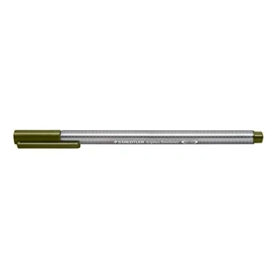 Afbeelding van Staedtler Triplus FineLiner 334 viltstift Superfine 0,3 mm olijfgroen
