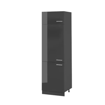 Afbeelding van Vicco Koelkast ombouwkast R Line, Antraciet Hoogglans/Antraciet, 60 cm