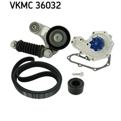 Afbeelding van Skf Poly V riemen kit incl.waterpomp VKMC 36032