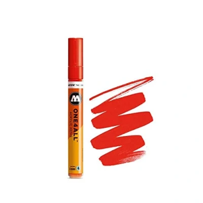 Afbeelding van Molotow One4All 227 lakmarker enkele marker design 40 kleuren (013 verkeersrood)