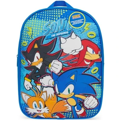 Afbeelding van Get Trend Rugzak voor kinderen, kleuterschool, peuter, 2, 10 jaar, schooltas, meisjes, jongens, kindertas, lunch, rugzak, reizen, sport, Sonic Blauw