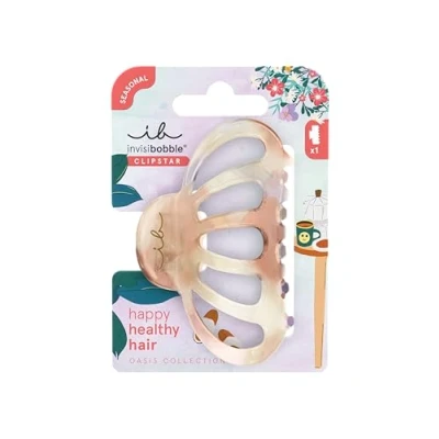 Afbeelding van invisibobble Clip Star M Oasis Heaven Blue Barrette à cheveux moyenne pour un maintien sûr Design élégant dans des tons bleus doux Look tendance, sûr, sains