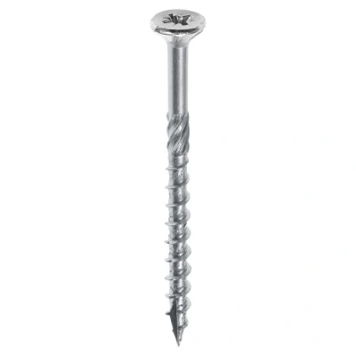 Afbeelding van Woodies ultimate spaanplaatschroef 4x50mm platkop verzinkt deeldraad PZD 2 62140402 (Per 200 stuks)