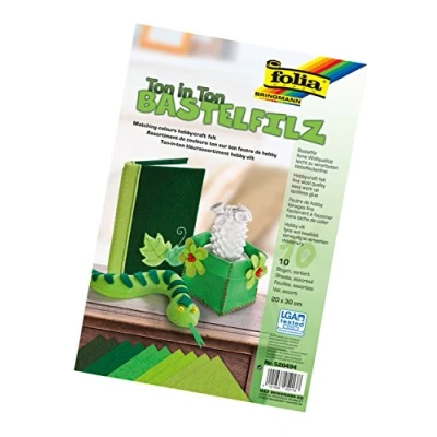 Afbeelding van Folia knutselstof 150g/m2 20x30cm 10 stuks Groen