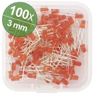 Afbeelding van Quadrios LED assortiment Rood 3 mm 20 mA 2.0 V