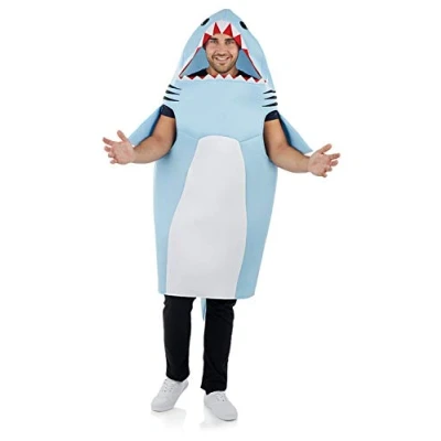 Afbeelding van Fun Shack haaienkostuum voor volwassenen, haaienkostuum, carnavalskostuum, Halloween kostuum, één maat