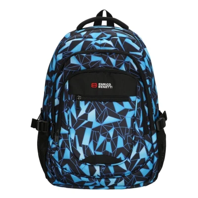 Afbeelding van Enrico Benetti Santa Cruz 17.3&#039;&#039; Laptop Rugtas black aqua Laptoprugzak