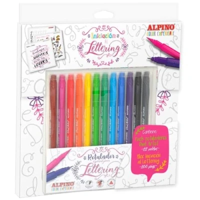 Afbeelding van Set Viltstiften Alpino Dual Artist 12 Onderdelen Multicolour