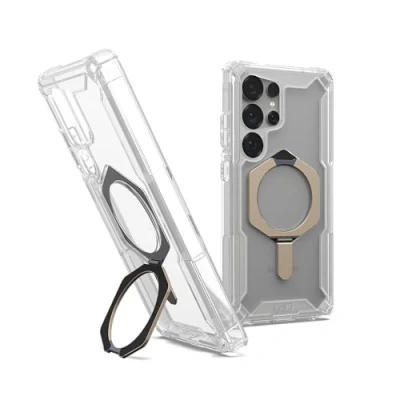 Image de UAG Plasma XTE Coque de protection pour téléphone portable compatibilité avec MagSafe polyuréthanne thermoplastique (TPU) transparent/titane Samsung Galaxy S25 Ultra