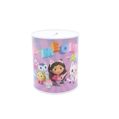 Afbeelding van Gabby&#039;s Dollhouse Spaarpot in Tin Coin Bank 10x12cm
