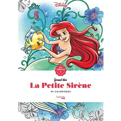 Afbeelding van Disney Grand Bloc La Petite Sirène hachette Kleurboek voor volwassenen