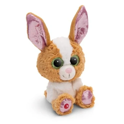 Afbeelding van GLUBSCHIS pluche dier Konijn Paddy Bo 15 cm bruin Zachte knuffel om te knuffelen, spelen, voor kinderen en volwassenen, een geweldig cadeau idee