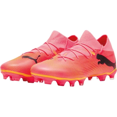 Afbeelding van Puma Future 7 Match FG/AG Voetbalschoenen met kunststof noppen, Heren, Maat: 42.5, Sunset glow/black/sun stream Textiel/ synthetisch