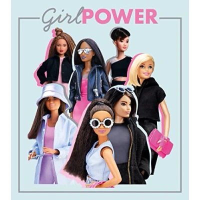 Afbeelding van Danilo Promotions Limited Barbie Girl Power kaart voor iedereen, verjaardagskaart, officiële kaart, meerkleurig, 17,8 x 15,2 cm