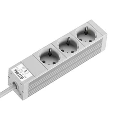 Afbeelding van Rittal DK 7240.110 Stekkerdoos Drievoudig Aluminium 1 stuk(s)
