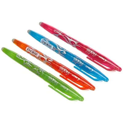 Afbeelding van Pilot Pen Frixion Balpen, uitwisbaar, verschillende kleuren, 4 stuks