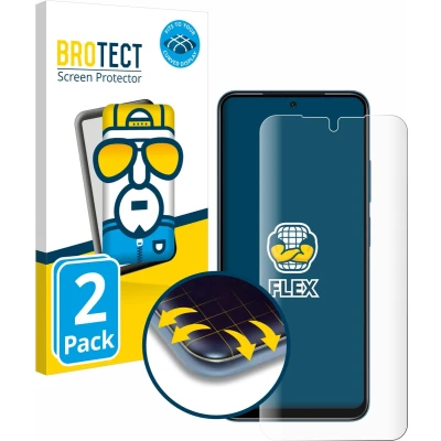 Afbeelding van BROTECT Screenprotector voor Xiaomi Redmi Note 11 Folie Beschermfolie transparant volledig dekking (2 Stuks)