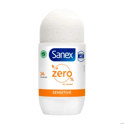Afbeelding van 1+1 gratis: Sanex Deoroller Zero% Sensitive Skin 50 ml