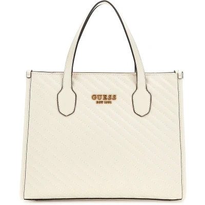 Afbeelding van Guess Silvana TOTE Handtas, Dames, Maat: One Size, Bone