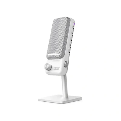 Afbeelding van NZXT Capsule Elite : microphone à condensateur USB haut de gamme pour les jeux, le streaming, podcasts et l&#039;enregistrement son qualité studio design multipositions logiciel DTS noir