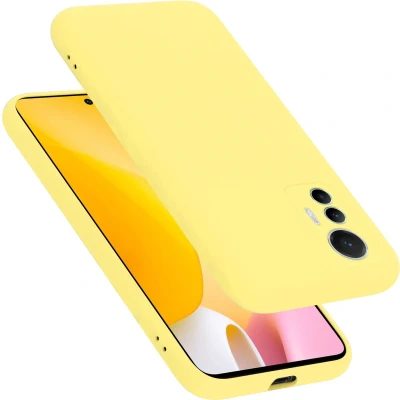 Afbeelding van Cadorabo Hoesje geschikt voor Xiaomi 12 LITE in LIQUID GEEL Beschermhoes gemaakt van flexibel TPU silicone Case Cover