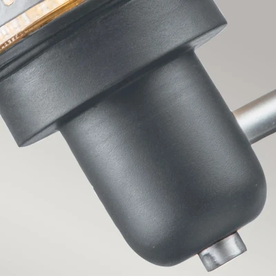 Afbeelding van Elstead Lighting LED Wand Buitenlamp Saturne 1X E27 Max 40W IP44 Dimbaar Grey