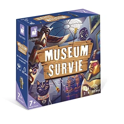 Afbeelding van Janod Museum Survival gezelschapsspel voor kinderen educatief spel het gezin Franse taal vanaf 7 jaar, J02460