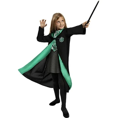 Afbeelding van FUNIDELIA Harry Potter Zwadderich Kostuum voor Kinderen 110 122 cm