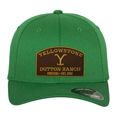 Afbeelding van Yellowstone Officieel gelicentieerd Flexfit Cap, Groen, Eén maat