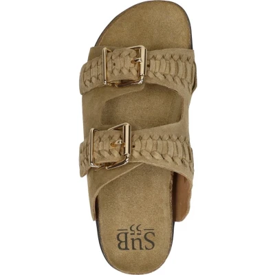 Afbeelding van SUB55 OPEN TEEN Muiltjes, Dames, Maat: 40, Beige Leer