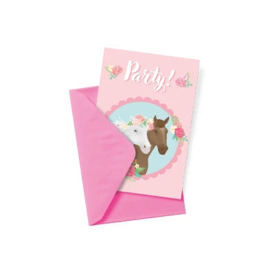Afbeelding van Sweet Horses Uitnodigingen 6 stuks